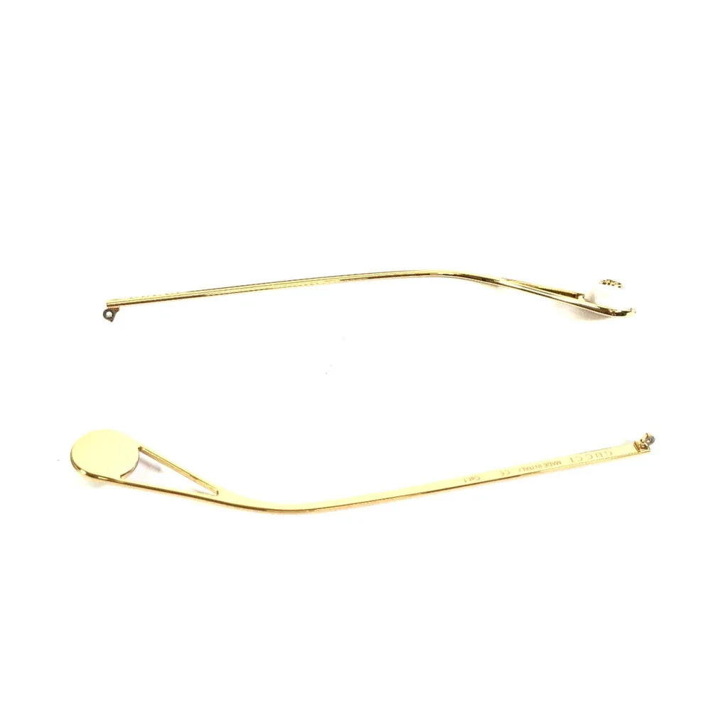 Gucci GG0252S 004 Sunglasses Eyeglasses Gold Pearl ARMS ONLY FOR PARTS